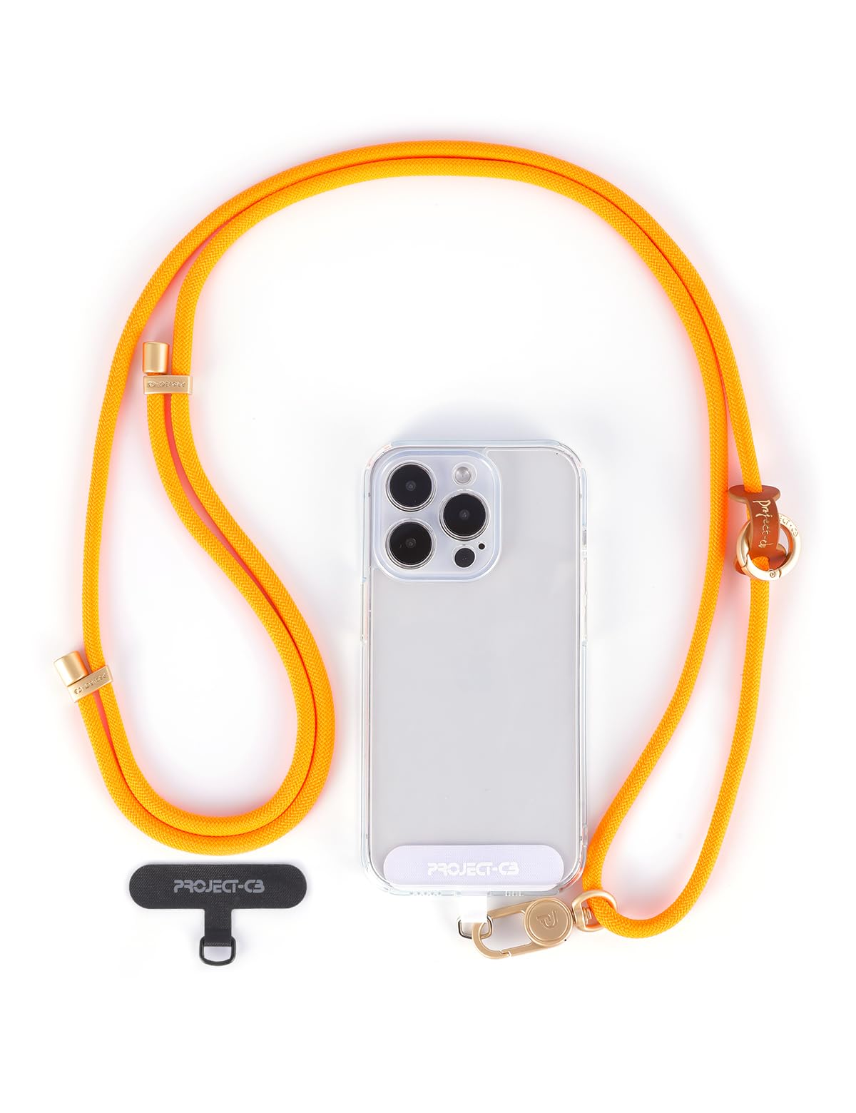 Project-CB Adjustable Phone Lanyard - Neck & Crossbody Strap with Tether Tab for Smartphones | Secure Hands-Free Carrying for Work, Travel & Outdoor Activities