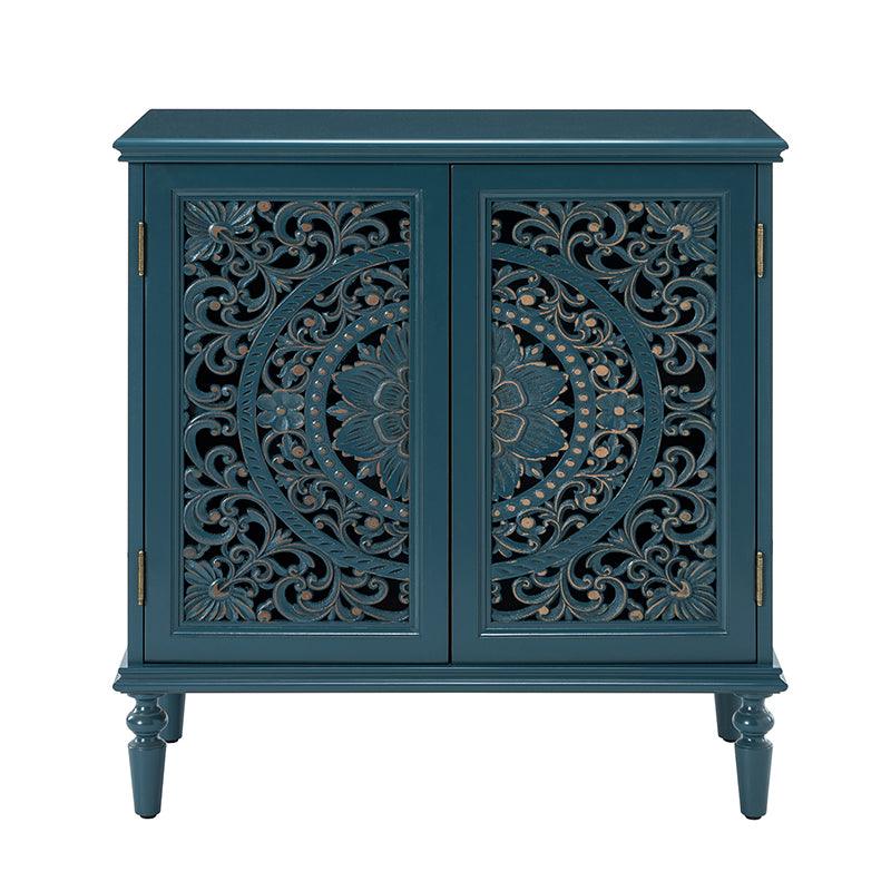 Emathides 32-Inch Tall 2-Door Accent Cabinet with Storage - Modern Entryway Console Table for Hallway, Living Room & Bedroom Organization