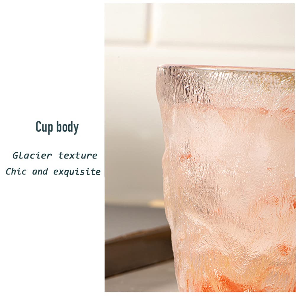 2-Pack Clear Glass Tumblers - 13.5oz & 10oz Drinking Glasses for Tea, Coffee, Juice - Perfect for Home, Office or Cafe Use
