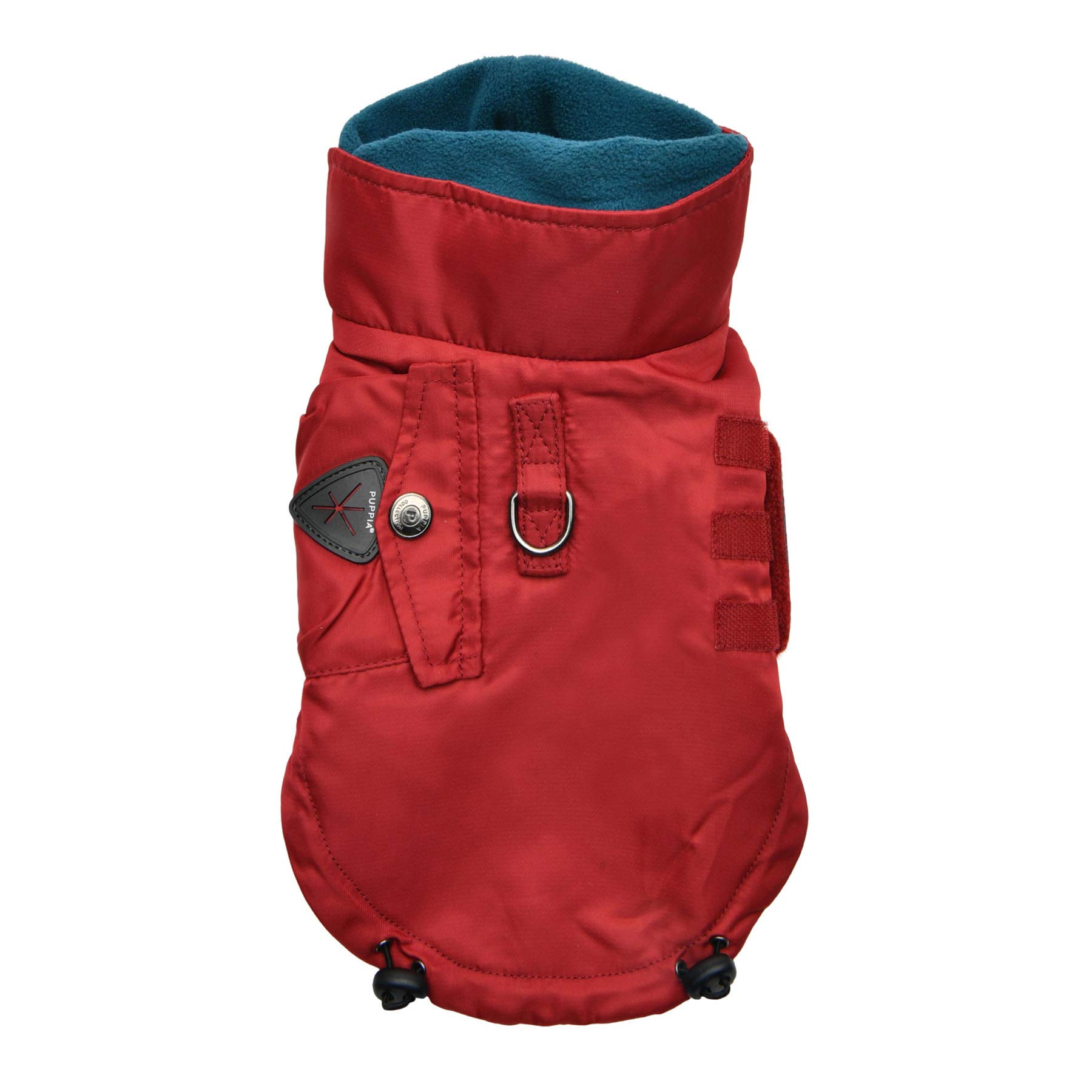 Puppia Tomas Winter Vest for Dogs - Red, Size M - Warm & Stylish Dog Coat for Cold Weather, Outdoor Walks, and Winter Adventures