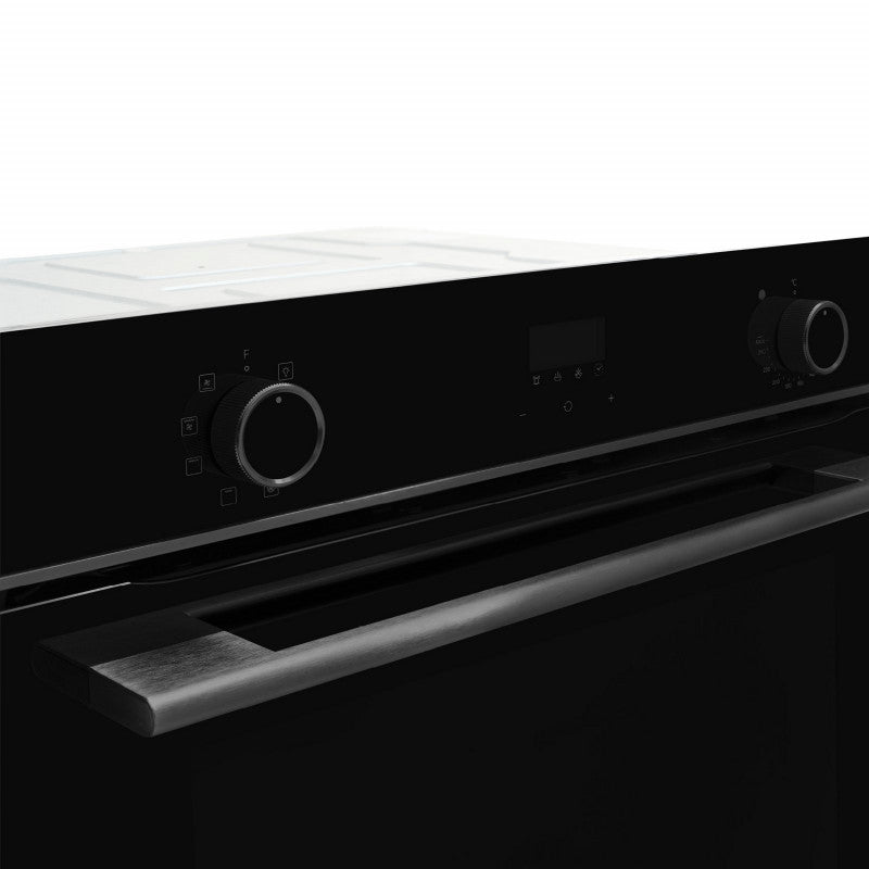 Omega 60cm 8 Function Electric Oven with Convection - Midnight Black (OBO608M) for Baking, Roasting & Grilling - Perfect for Home Kitchens & Small Restaurants