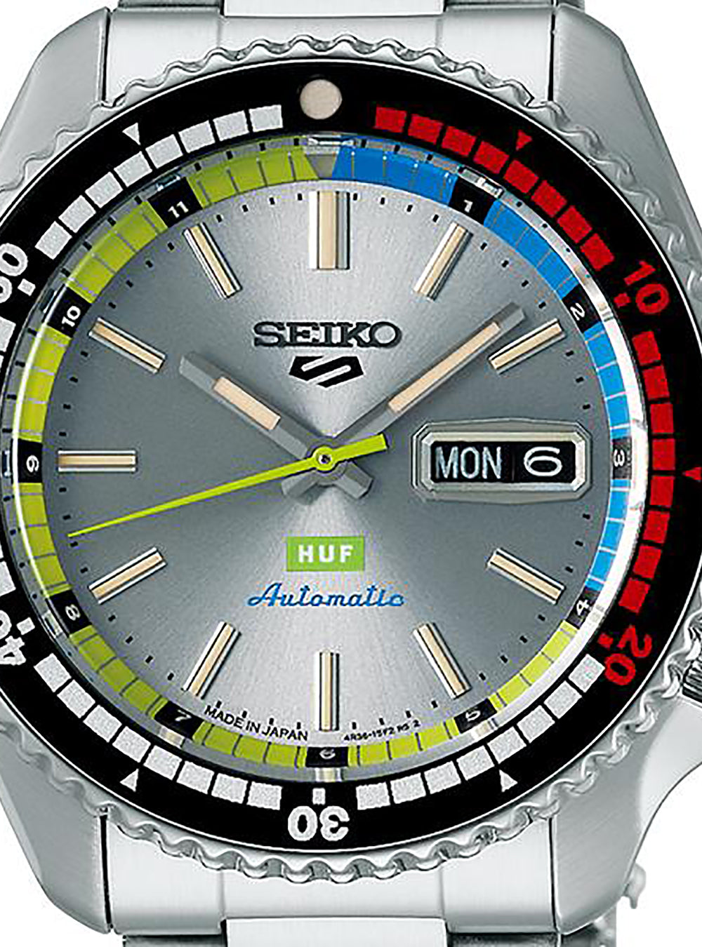 SEIKO 5 Sports Watch HUF Limited Edition SKX Series SBSA279 / SRPL33 - Japanese Made Automatic Men's Watch for Diving, Casual Wear & Collectors
