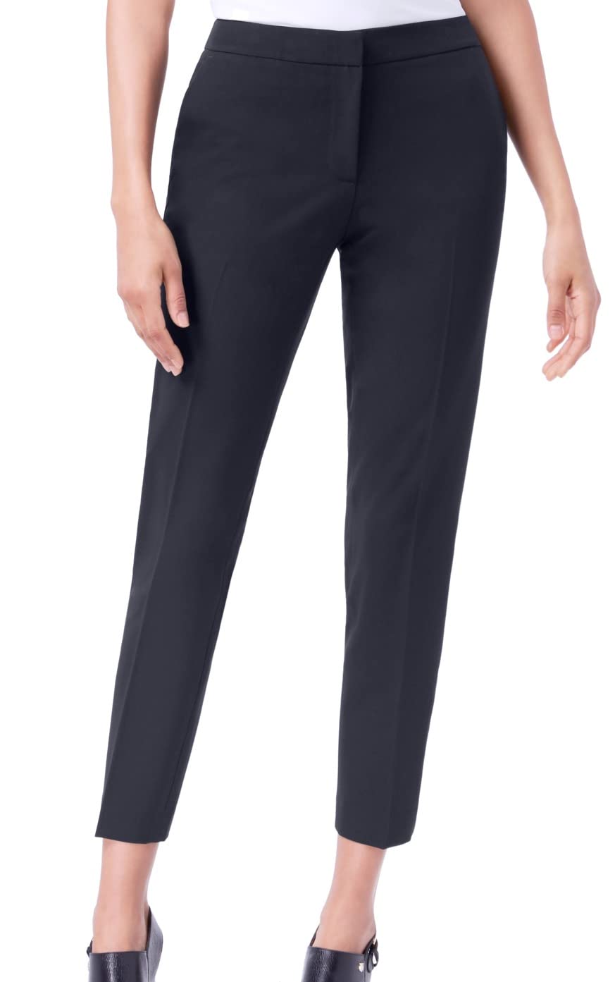Tommy Hilfiger Women's Dress Pants - Straight Leg Trousers with Elastic Waistband for Office & Business Casual Wear | Comfortable Work Pants for Women