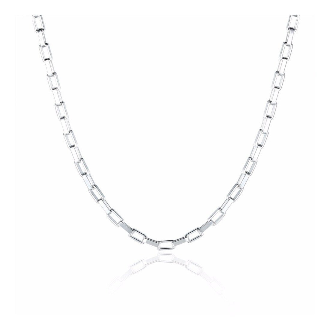 6MM 160 Square Forzatina Chain - .925 Solid Sterling Silver Necklace in 8-28 Inches - Perfect for Layering, Gifts & Everyday Wear