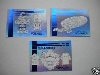 Star Trek Next Generation Foil Blueprints Insert - 3 Cards Set from 1990s | Collectible Trading Cards for Sci-Fi Fans & Memorabilia Collectors | Perfect for Display, Gifts, and Nostalgic Collections