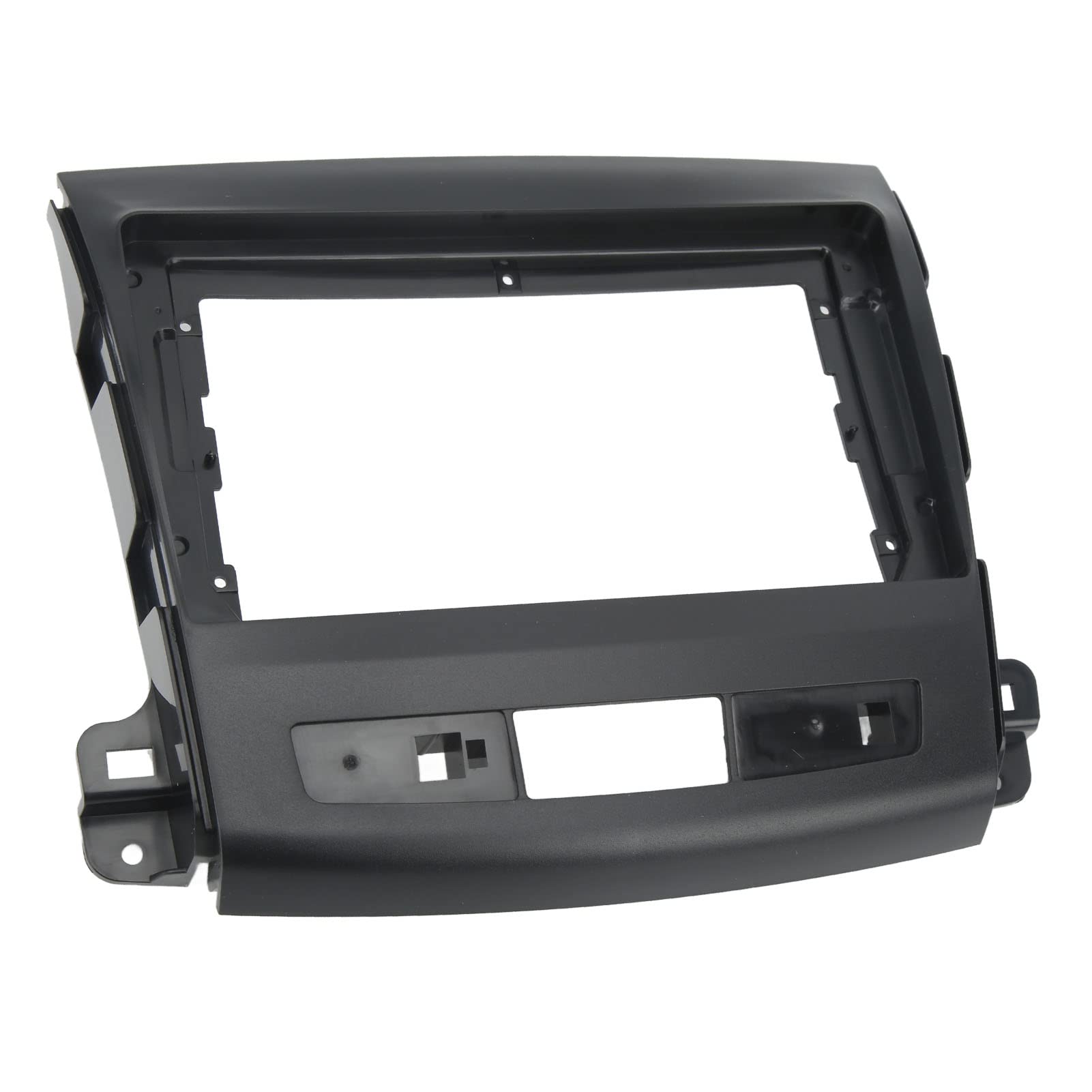 Aramox 9 Inch Car Stereo Radio Fascia Kit - Replacement Dash Panel Frame for Mitsubishi Outlander 2008-2012 | Perfect for Upgrading Your Car Audio System & Navigation Installation