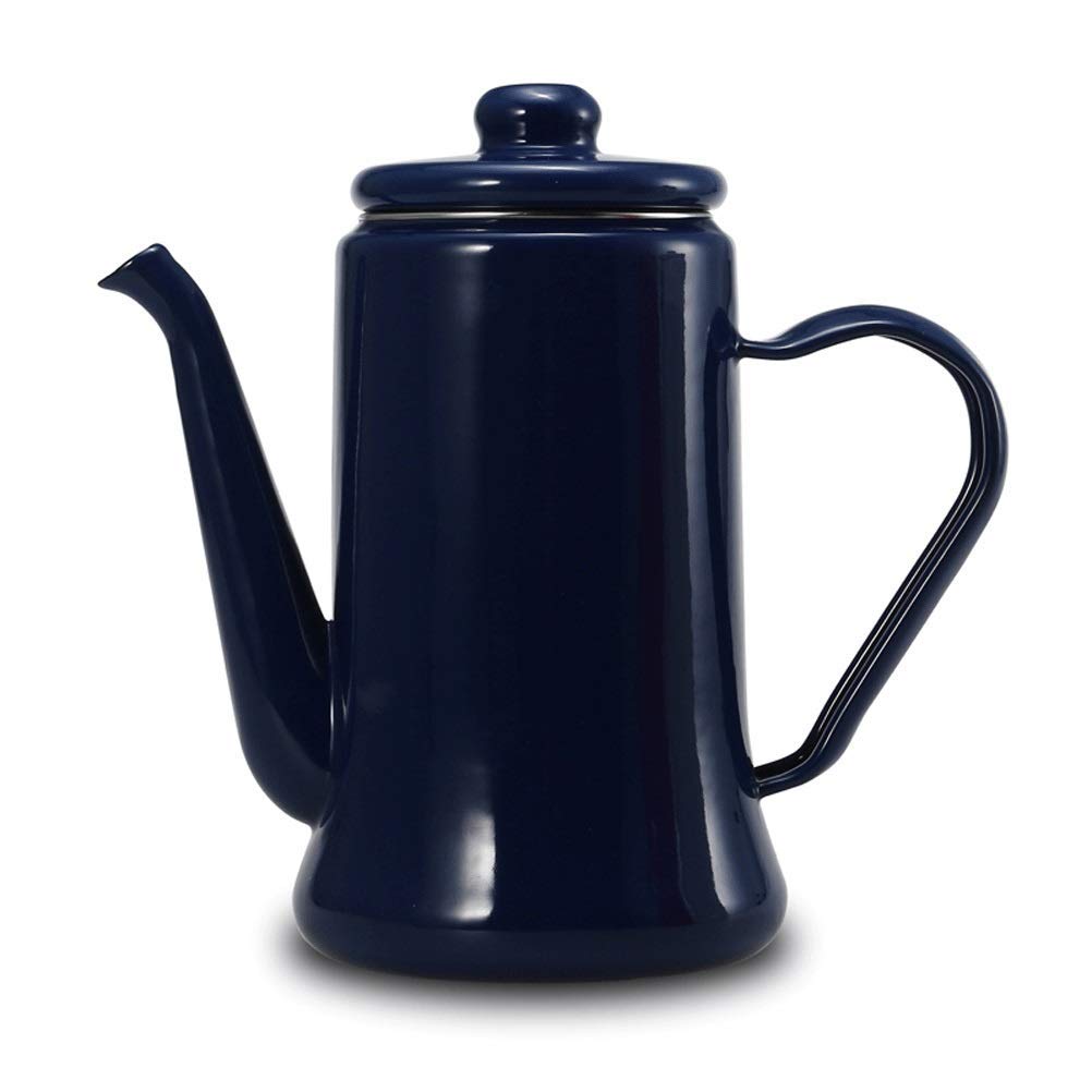 **8 Cup Enamel Coffee Percolator - Camping, RV, Kitchen & Outdoor Brewing - Durable Stovetop Coffee Maker for Backpacking, Cabin & Group Gatherings**