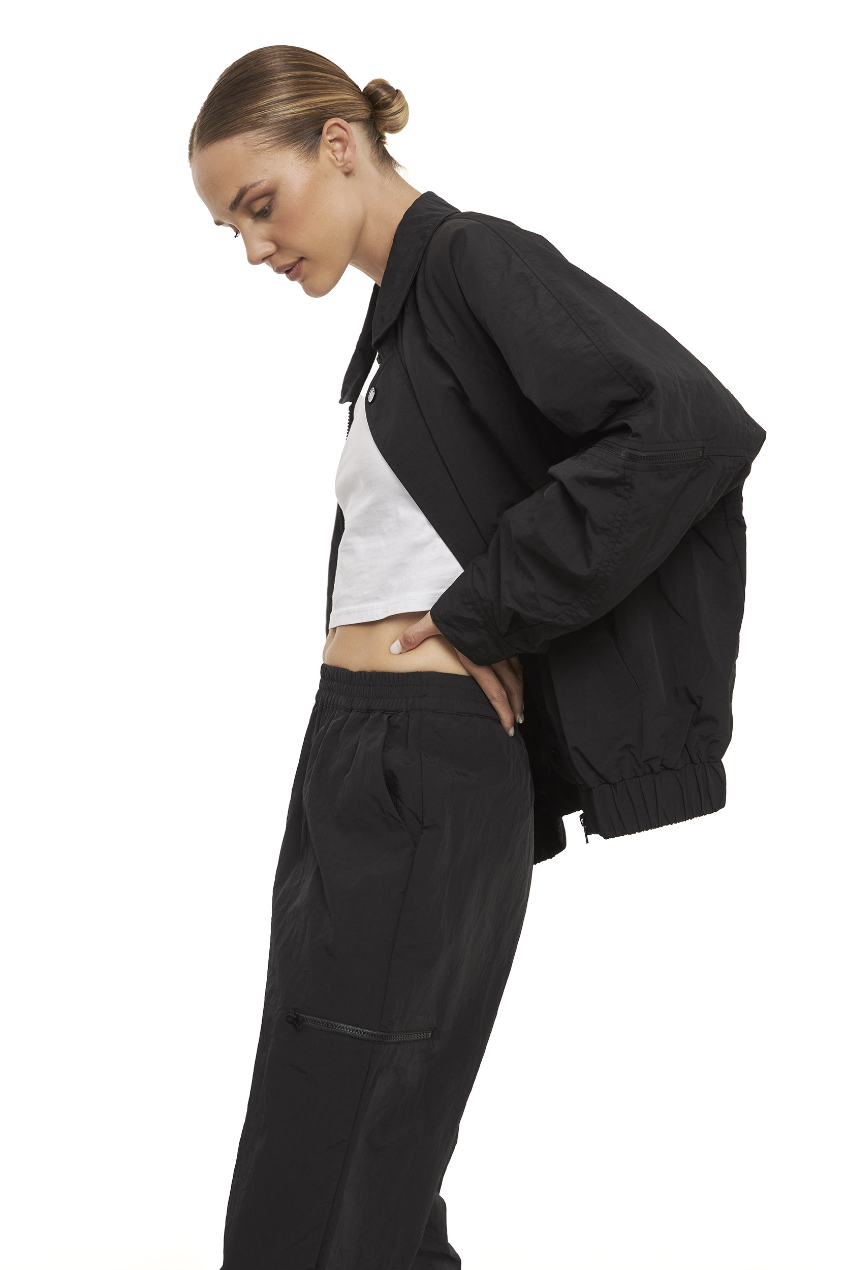THE JACKSON BLACK BOMBER Jacket - Men's Stylish Leather Motorcycle Jacket for Riding & Outdoor Adventures