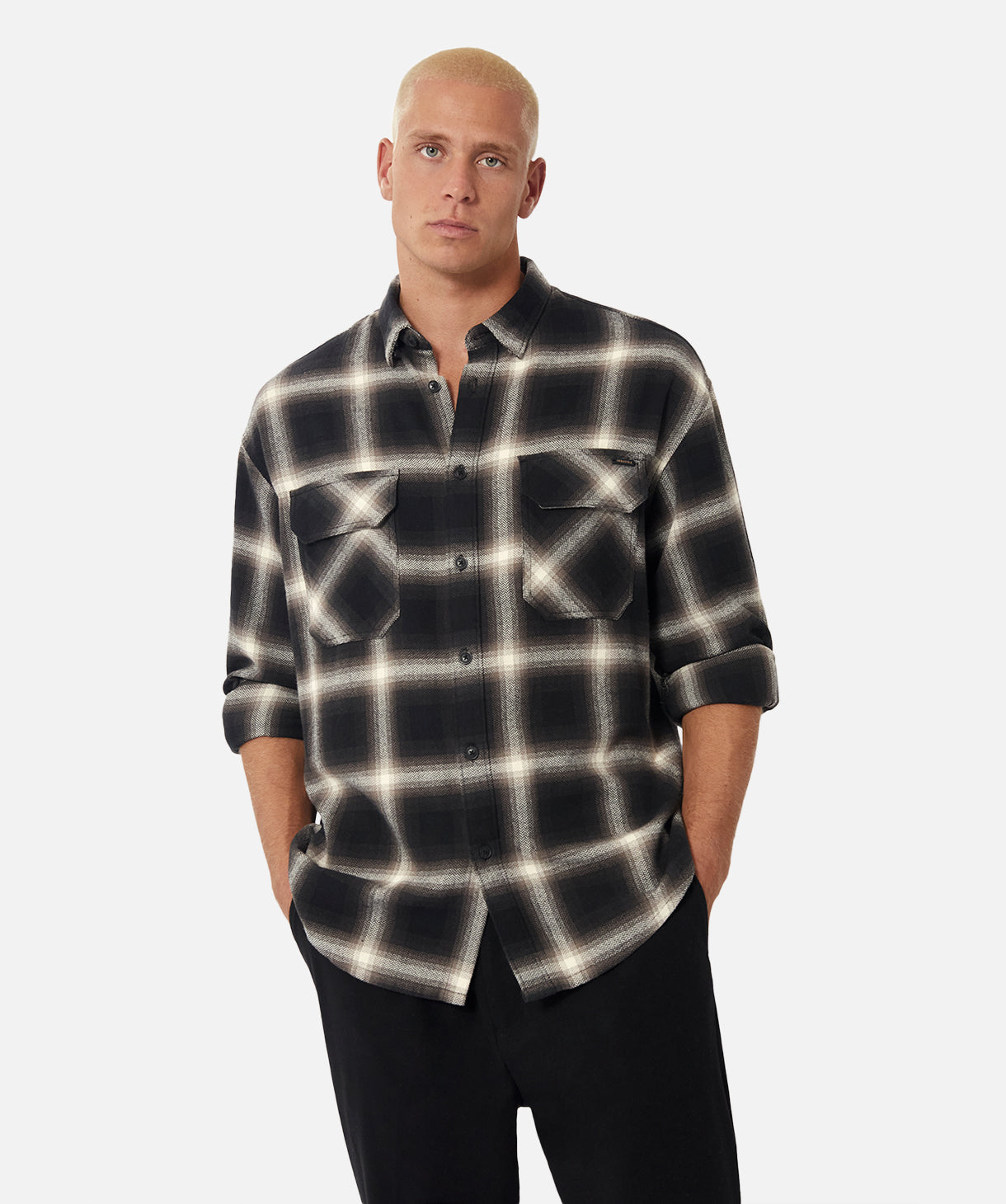 Premium Sheffield Long Sleeve Shirt for Men - Classic Black Combo | Comfortable Business Casual & Office Wear | Perfect for Work, Meetings & Formal Events