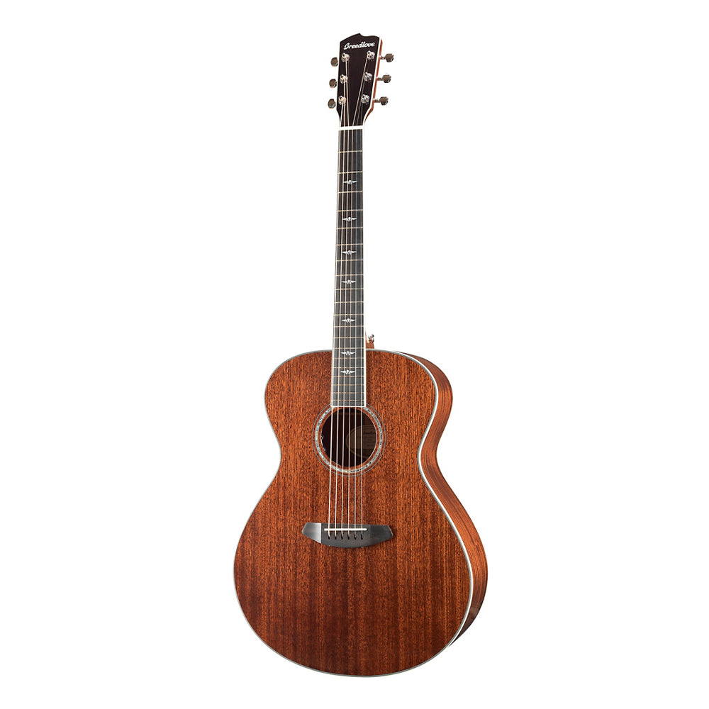 Breedlove Stage Exotic Concerto All Mahogany Acoustic Guitar - Premium Solid Wood Guitar for Professional Musicians & Performers - Perfect for Concerts, Recording Studios & Live Performances