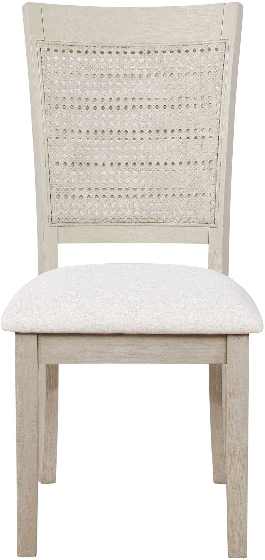 Office Star Walden Cane Back Dining Chairs - Set of 2, Natural Rattan Weave, Comfortable Upholstered Seat - Perfect for Dining Room, Kitchen, or Home Office