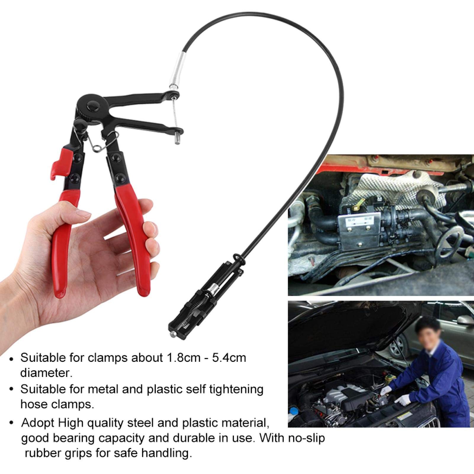 Oil Water Pipe Repair Tool - Long Reach Hose Clamp Pliers for Automotive & Plumbing Repairs - Perfect for Tight Spaces in Car Engines and Home Water Pipe Fixes