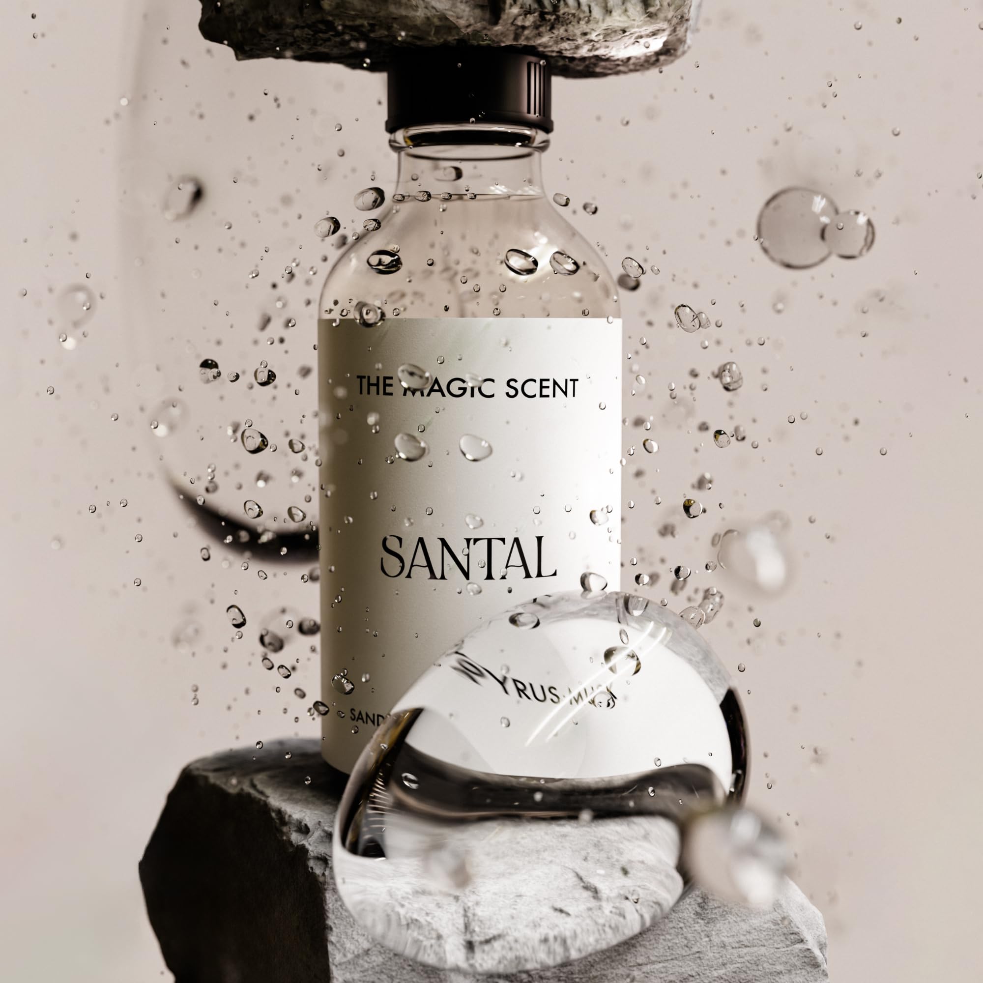 Premium Santal Fragrance Oil for Diffusers - 100% Pure Sandalwood Essential Oil for Aromatherapy, Home & Office - Cold-Air & Ultrasonic Diffuser Compatible - 4 fl oz (120mL) - Perfect for Relaxation, Meditation & Stress Relief