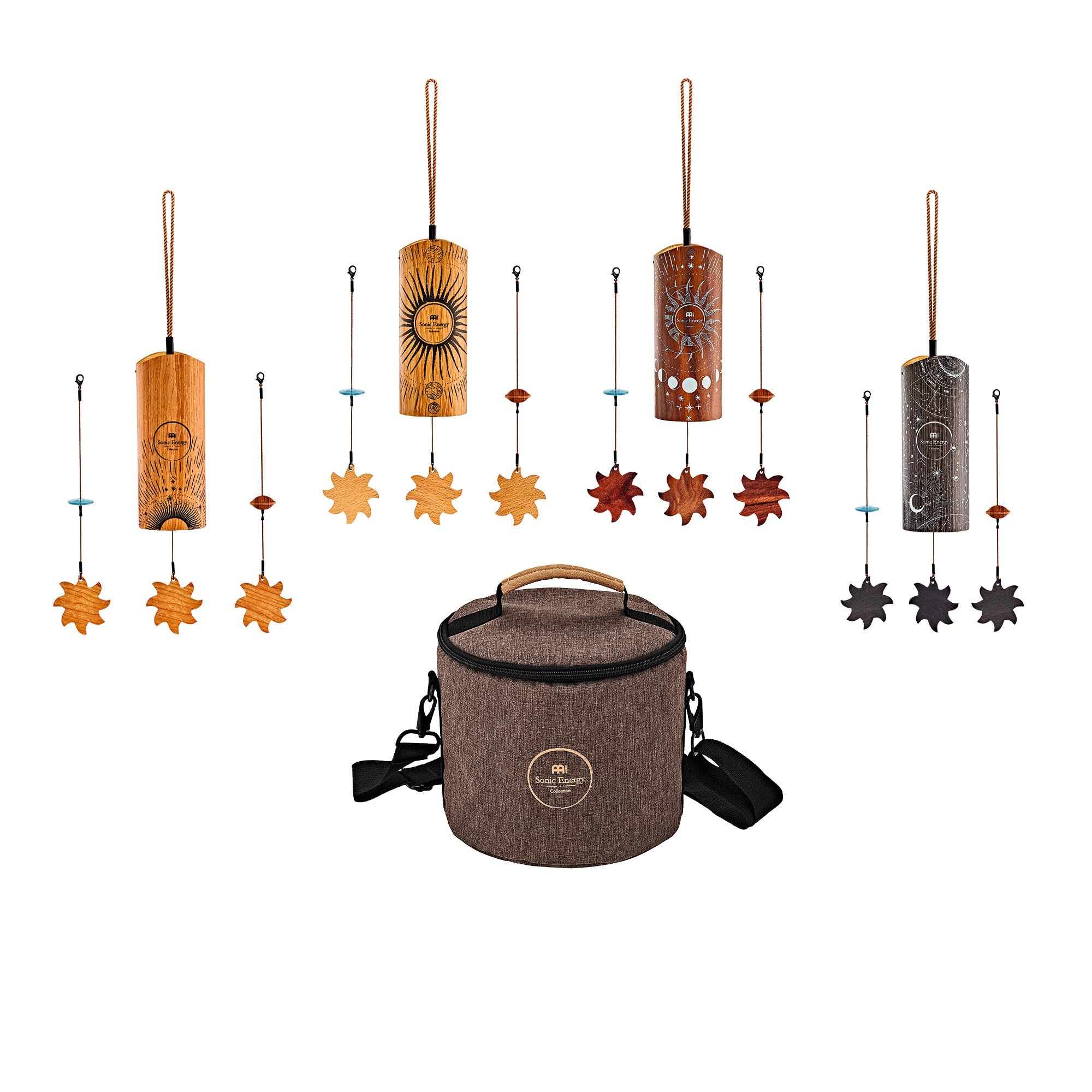 Cosmic Bamboo Wind Chimes Set for Meditation, ASMR, Sound Therapy, Yoga - Perfect for Home Relaxation, Garden Decor & Spiritual Healing