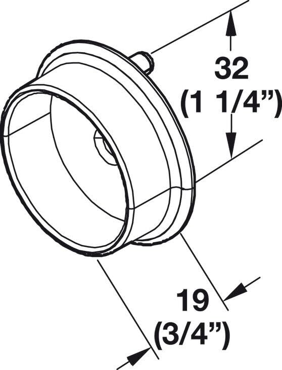 Premium 1 5/16 Inch Diameter Round Wardrobe Tube Closet Rod with End Supports - Adjustable 10