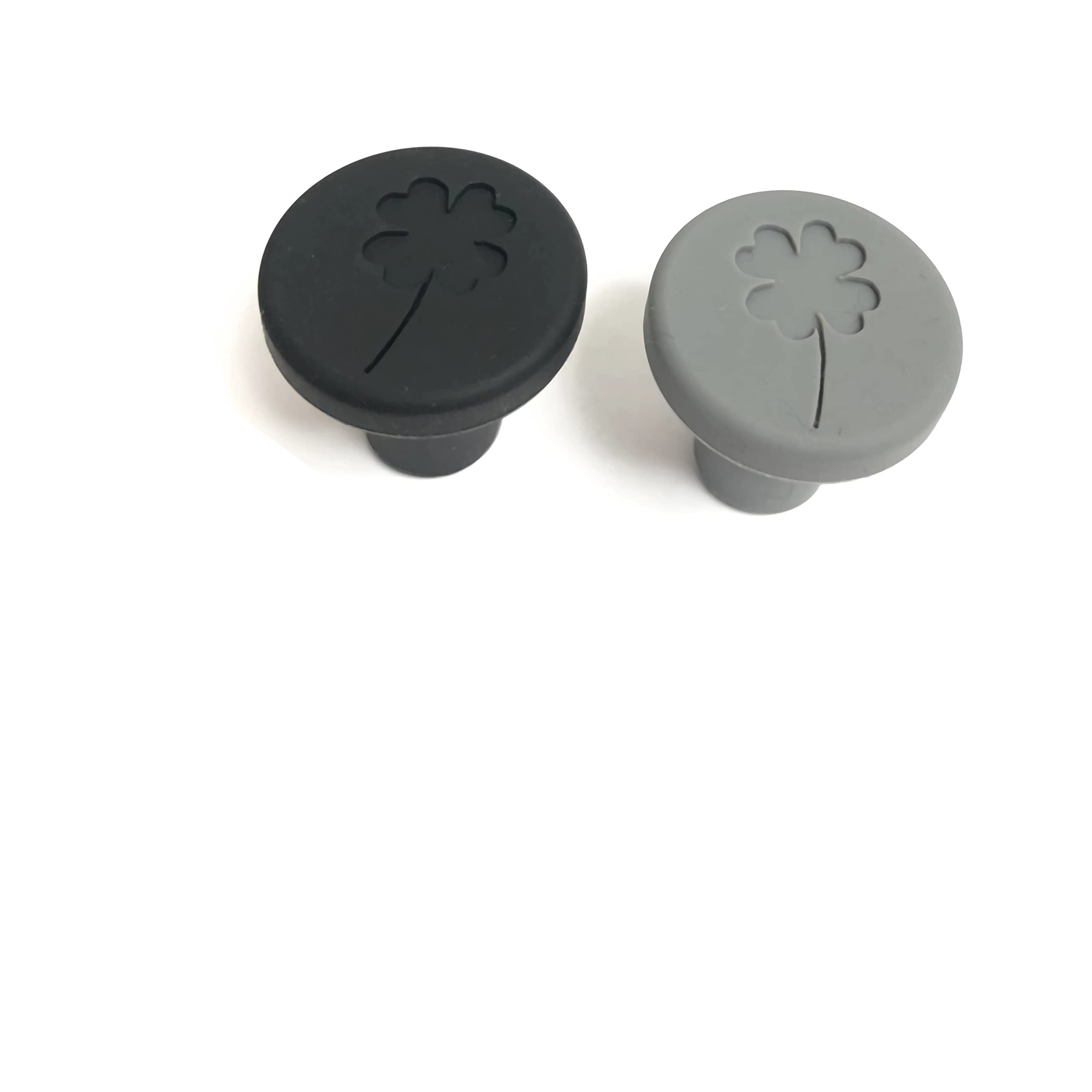 JCSMARTEC 4-Pack Lucky Clover Silicone Wine Stoppers - Airtight Bottle Sealer for Wine, Beer & Champagne - Keep Beverages Fresh Longer - Perfect for Parties, Picnics & Home Bars