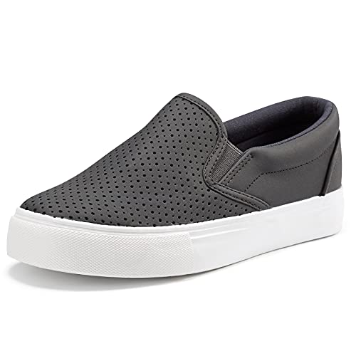 JENN ARDOR Women's Slip On Sneakers - Comfortable Casual Walking Shoes | Fashion Flats for Women | Perfect for Work, Travel & Everyday Wear