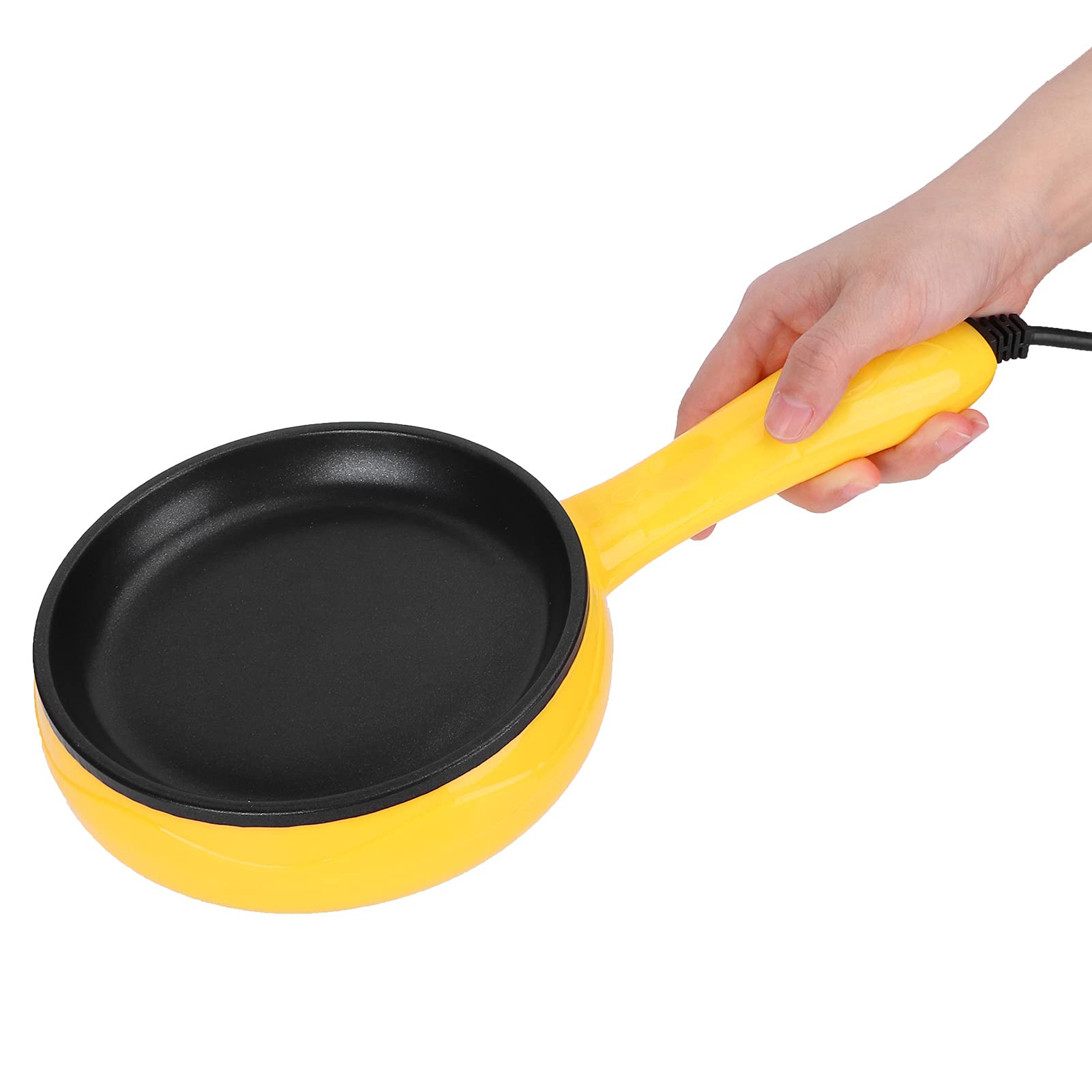 Ejoyous Electric Piccola Skillet - Nonstick Electric Frying Pan for Omelets, Pancakes, Bacon & Eggs - Portable Travel Wok Pan - Perfect for Camping, Dorms & Small Kitchen Cooking