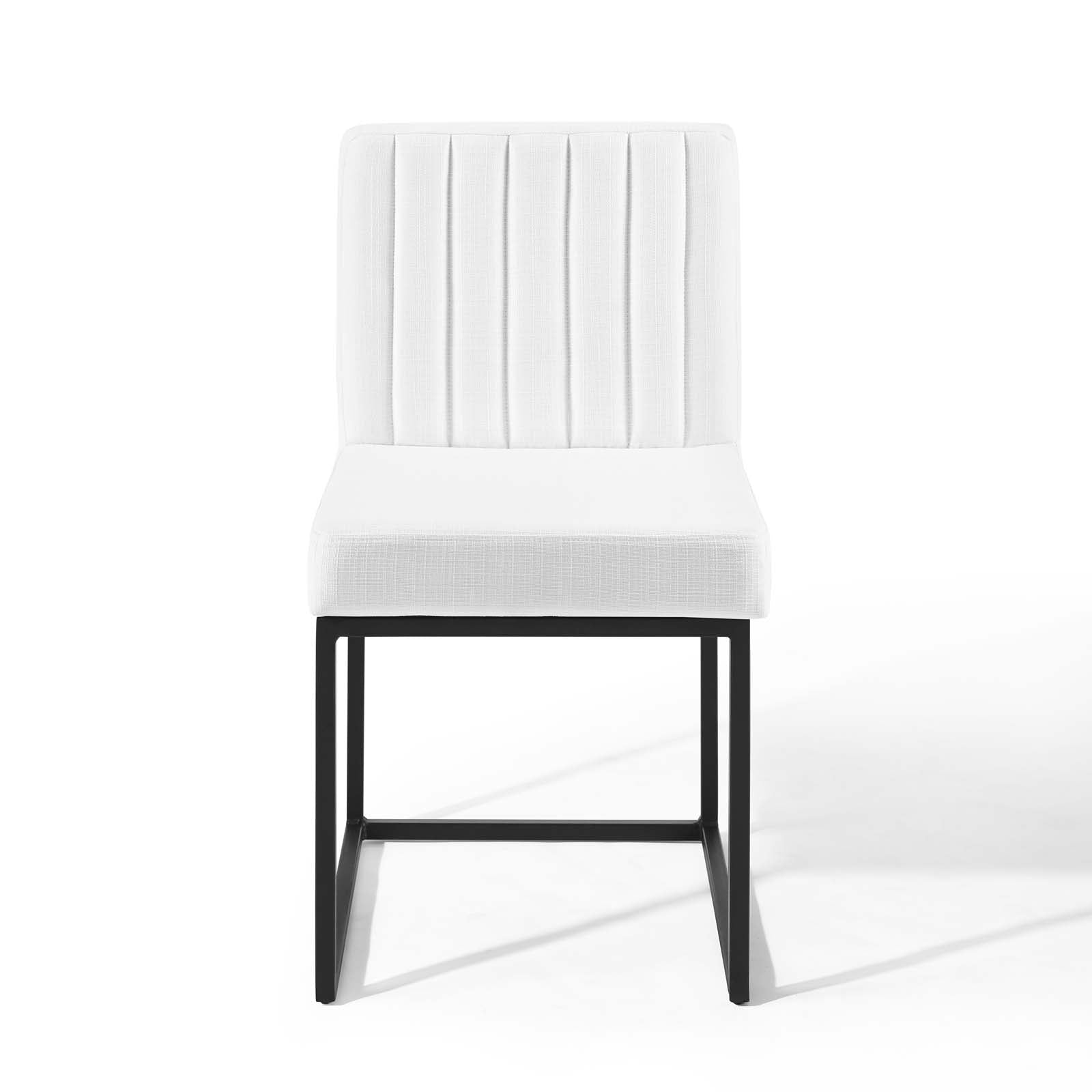 Elegant Upholstered Carriage Dining Chairs Set of 2 - Comfortable Fabric Armchairs for Formal Dining Room & Kitchen Breakfast Nook