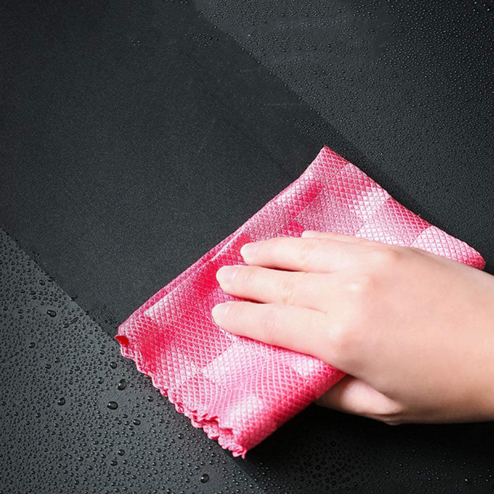 Premium 5-Pack Microfiber Cleaning Cloths - Streak-Free Glass Cleaning, Dish Drying & Kitchen Towels | Super Absorbent, Reusable & Lint-Free for Windows, Dishes, Countertops & Dining Tables