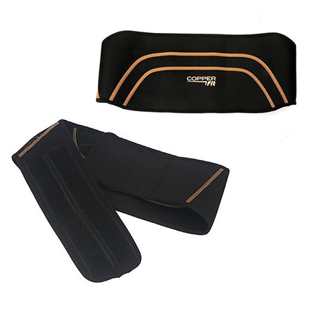Copper Fit Back Pro Support Brace - Adjustable Lumbar Belt for Lower Back Pain Relief - Posture Corrector for Men & Women - Ideal for Work, Sports & Daily Activities