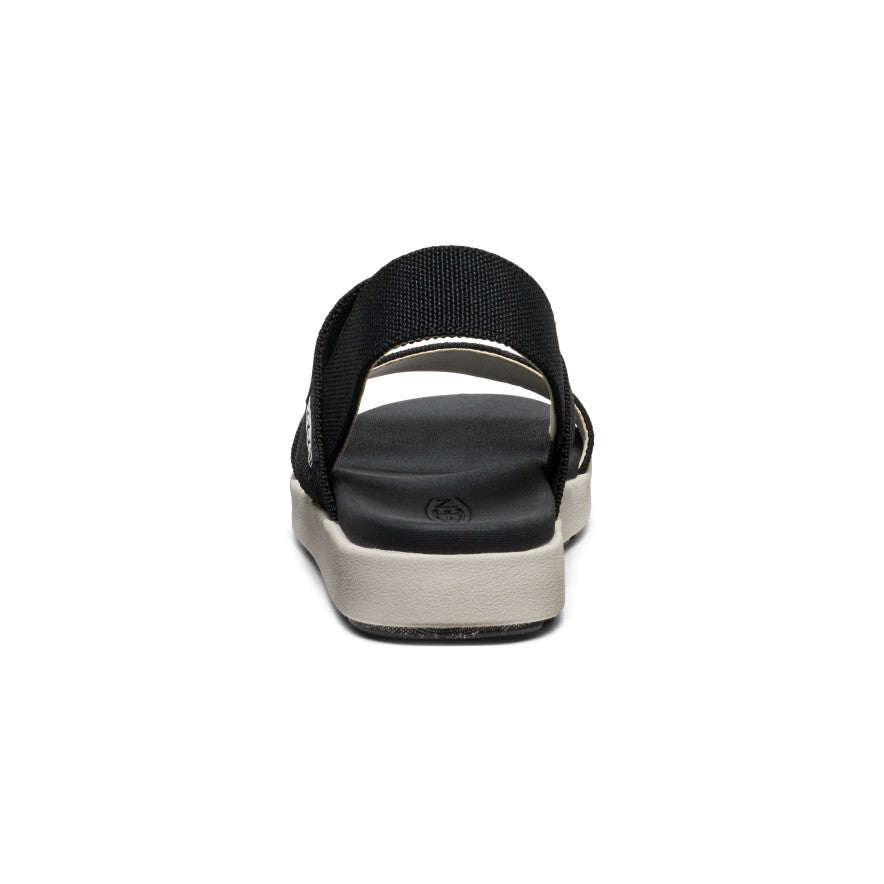 Women's Elle Backstrap Sandal Wide Width Comfortable Summer Sandals for Women | Black | Perfect for Beach, Vacation & Casual Outings