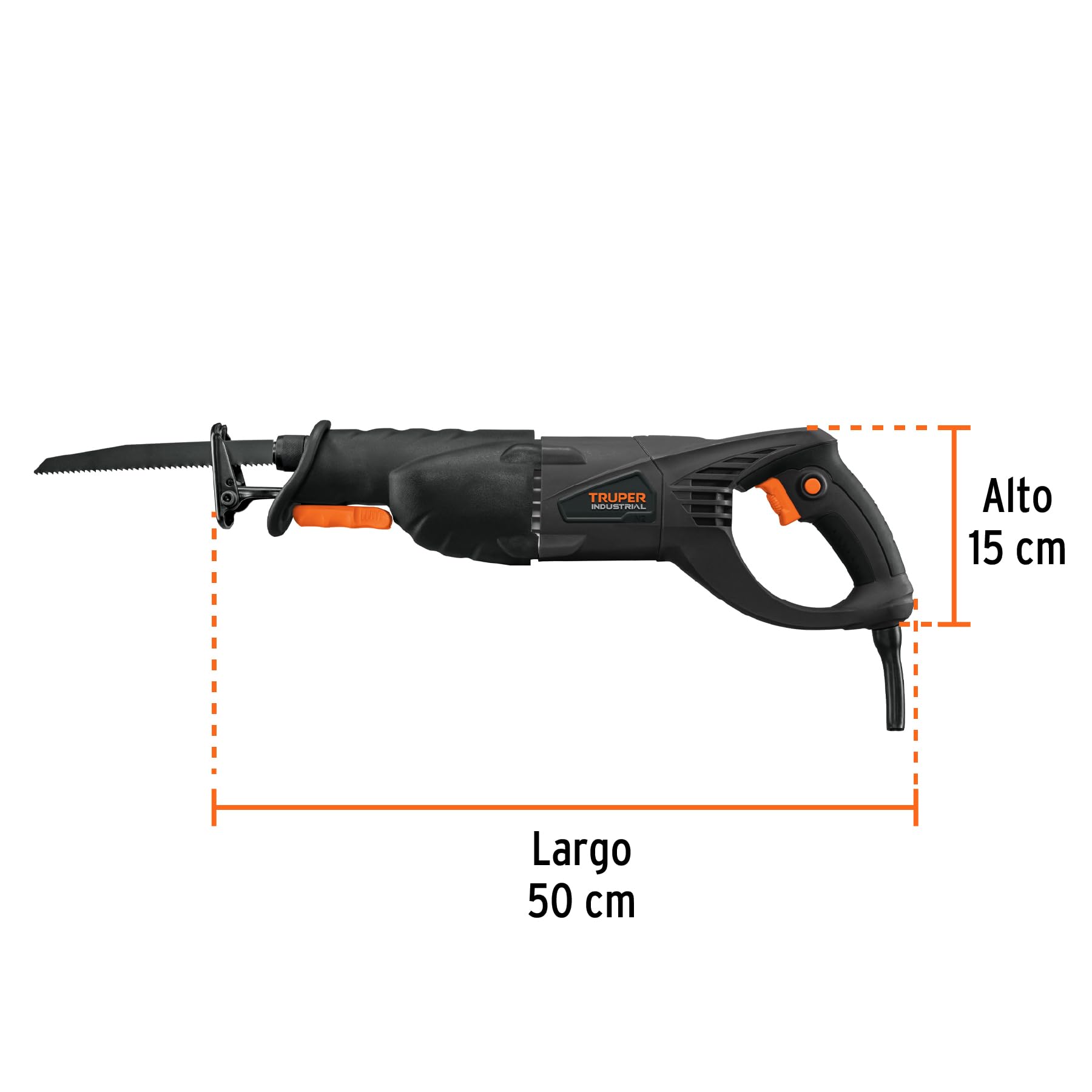 TRUPER SISA-N2 900W Heavy Duty Reciprocating Saw - Powerful Electric Cutting Tool for Wood, Metal & Demolition - Ideal for Construction, Renovation & DIY Projects