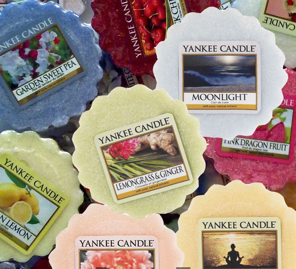 Yankee Candle Wax Melts - 10 Assorted Scented Wax Tarts for Warmers | Includes Free Yellow Organza Gift Bag | Perfect for Home Fragrance, Aromatherapy & Gifts