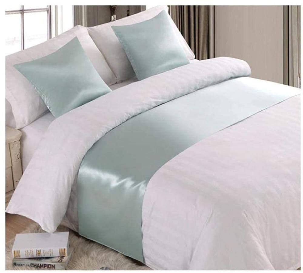 Luxury Hotel Bedding Bed Runner and Pillow Set - Modern Solid Color Bedspread Scarf, King Queen Twin Size Bed Cover - Perfect for Master Bedroom, Guest Room & Airbnb Decor