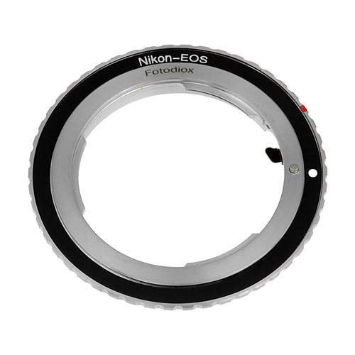 Fotodiox FC10 Nikon F to Canon EF/EFS Lens Mount Adapter with Gen10 Focus Confirmation Chip - Compatible with DSLR Cameras for Photography & Videography