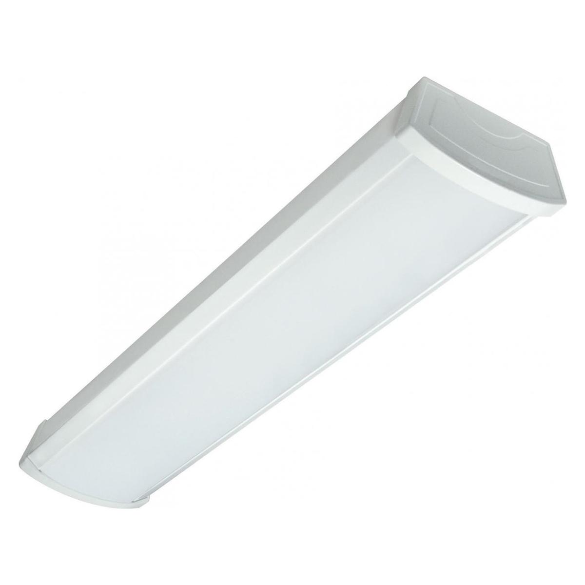 2ft LED Ceiling Wrap Light Fixture - 1600 Lumens, 4000K Neutral White, 120-277V - Perfect for Office, Garage, and Commercial Lighting