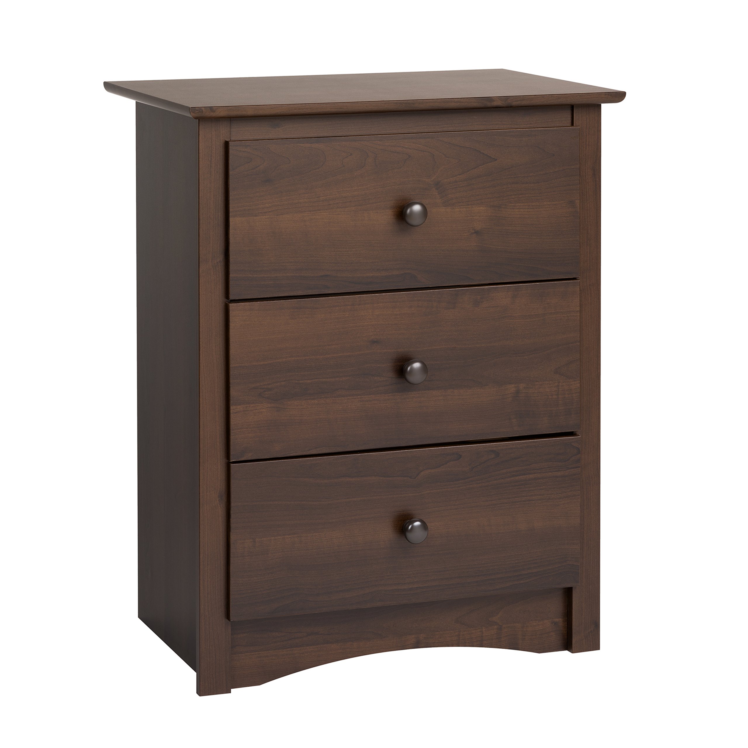 Prepac Fremont 6-Drawer Double Dresser with Nightstand - Espresso Brown Bedroom Furniture Set for Master Bedroom, Guest Room & Dorm Organization