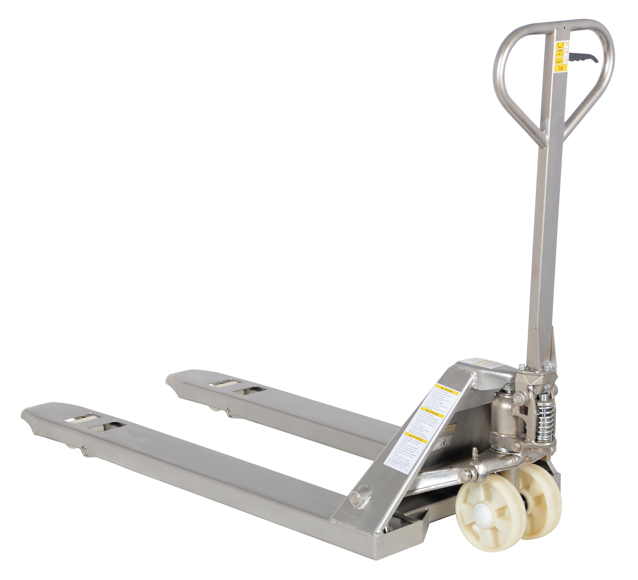 Vestil PM5-2748-SFF 5500 lbs Capacity Stainless Steel Pallet Truck with Nylon Wheels - 48
