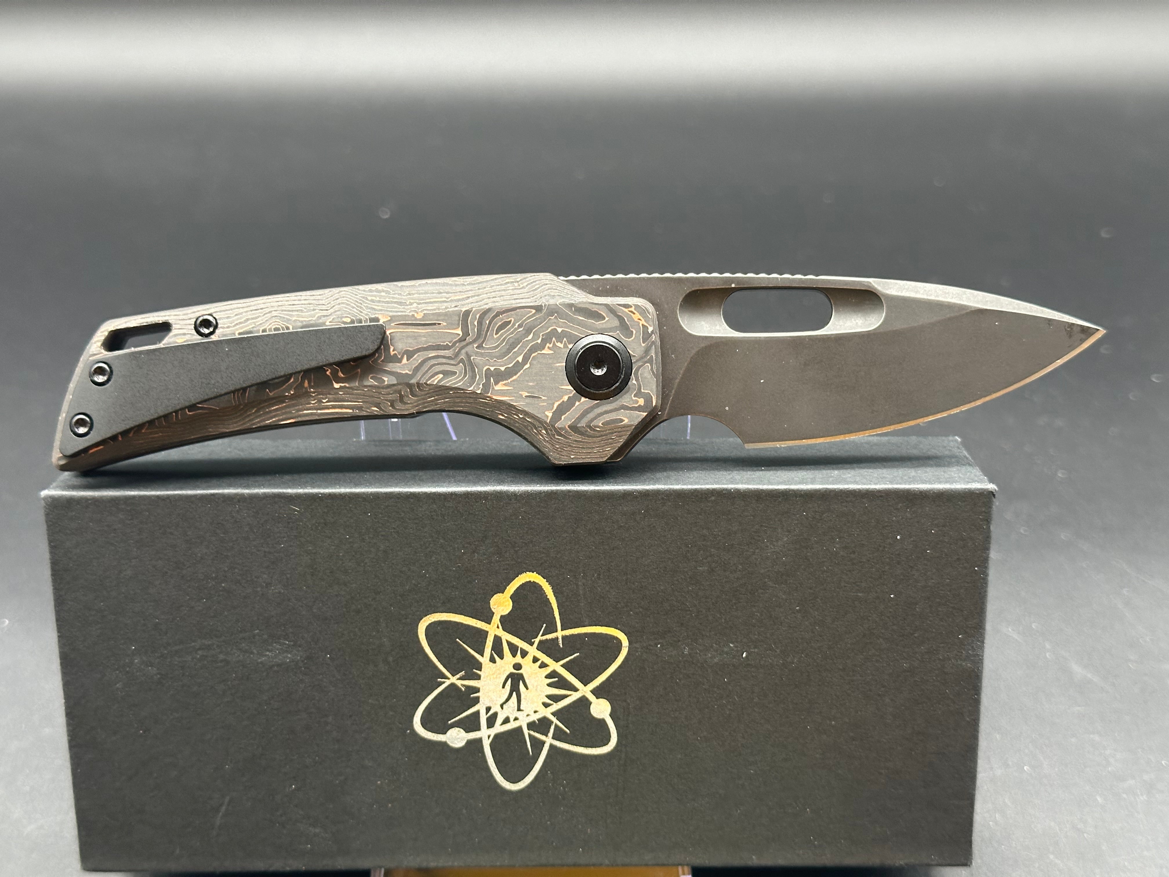 EMPEDC Nymble First Production Run Liner Lock Folding Knife with Custom Scales - Perfect for Everyday Carry, Outdoor Adventures & Collecting