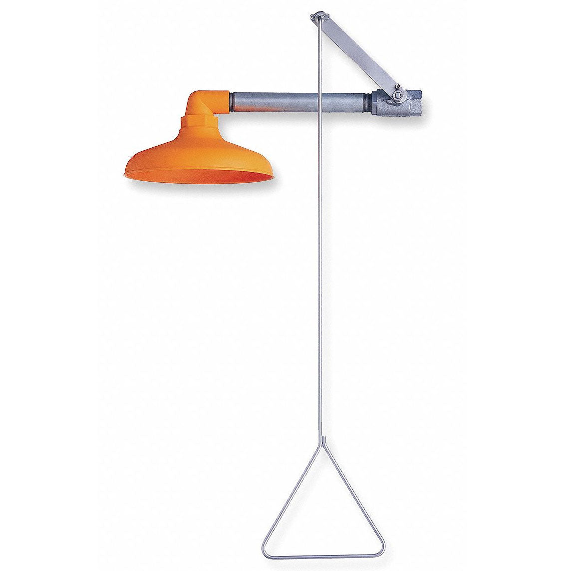 Guardian GBF1643 Barrier-Free Emergency Shower with Horizontal Mount Plastic Shower Head - Ideal for Laboratories, Factories & Chemical Workplaces