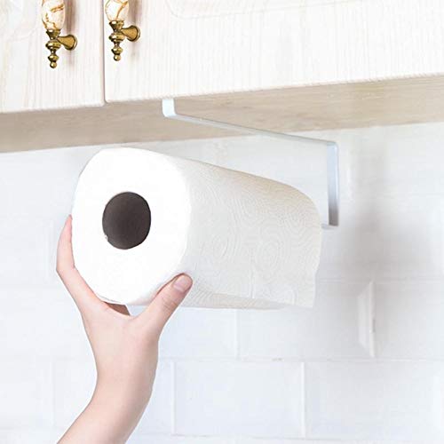 Durable Black Hanging Tissue Holder - Bathroom & Kitchen Toilet Paper Roll Dispenser, Towel Rack & Cabinet Door Hook for Home Organization (Black) - Perfect for Small Spaces, Apartments & RVs