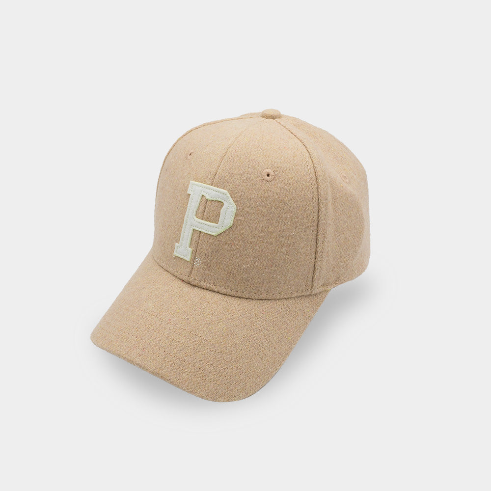Portland P Cap Tan - Classic Adjustable Baseball Hat for Men & Women - Perfect for Outdoor Activities, Sports, and Casual Wear