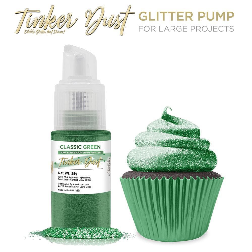 Classic Green Tinker Dust® Glitter Spray Pump - 12 Pack Bulk Case for Arts & Crafts, DIY Projects, Party Decorations and Costume Design