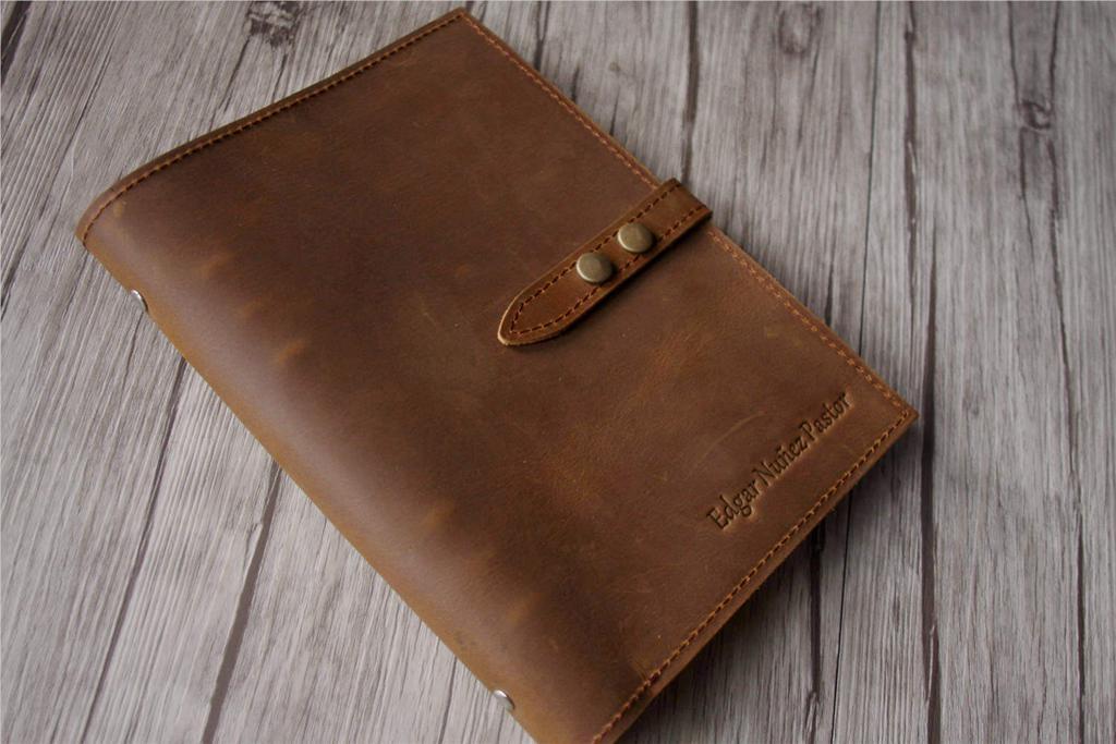 Personalized Engraved Yellow Brown Leather Organizer Purse - Elegant Wallet for Women, Travel & Daily Use