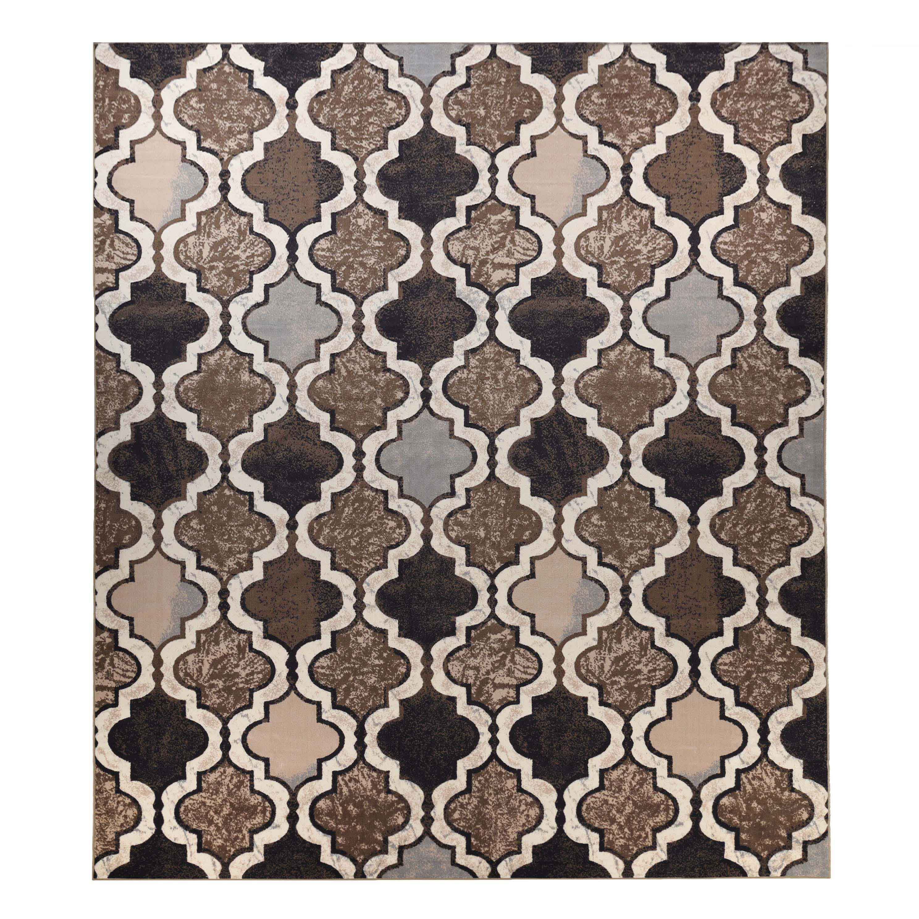 Viking Geometric Trellis Indoor Area Rug & Runner - Non-Slip Boho Chic Carpet for Living Room, Bedroom, Hallway - Perfect for Nordic Home Decor & Cozy Spaces