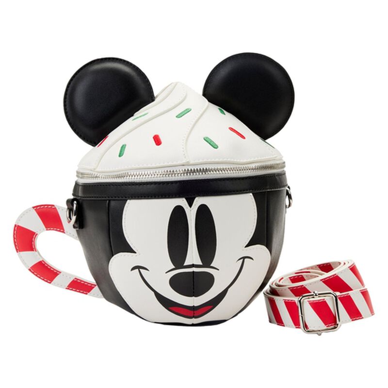 Exclusive Mickey Mouse Hot Cocoa Crossbody Bag - Disney Themed Winter Accessory for Women & Girls - Perfect for Holidays, Travel, and Daily Use