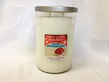 Yankee Candle Simply Home Tropical Christmas Scented Candle - Holiday Home Decor, Festive Aromatherapy, Christmas Gift for Family & Friends | Perfect for Living Room, Bedroom, Office & Holiday Parties