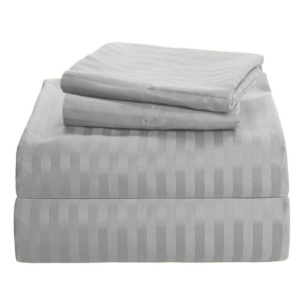 Premium 100% Pure Egyptian Cotton 6-Piece Queen Size Bed Sheet Set - Deep Pocket Fits 18-21