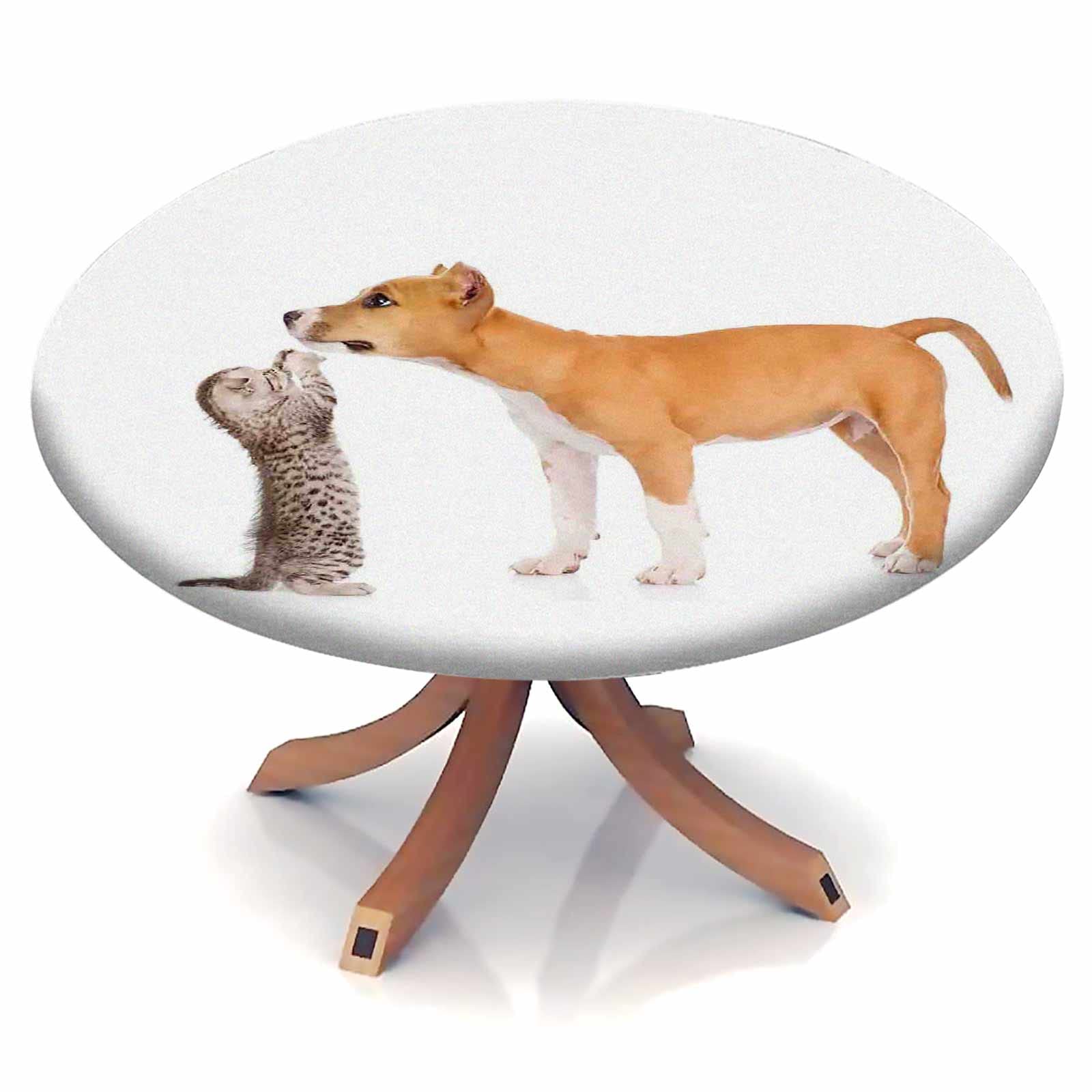 Stretch Round Table Cover for Pets - Fits 40