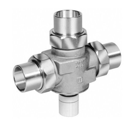 V135A 3/4In. Female Sweat Union Valve - Brass Plumbing Fitting for Water, Gas & HVAC Systems - Perfect for Pipe Connections & Repairs