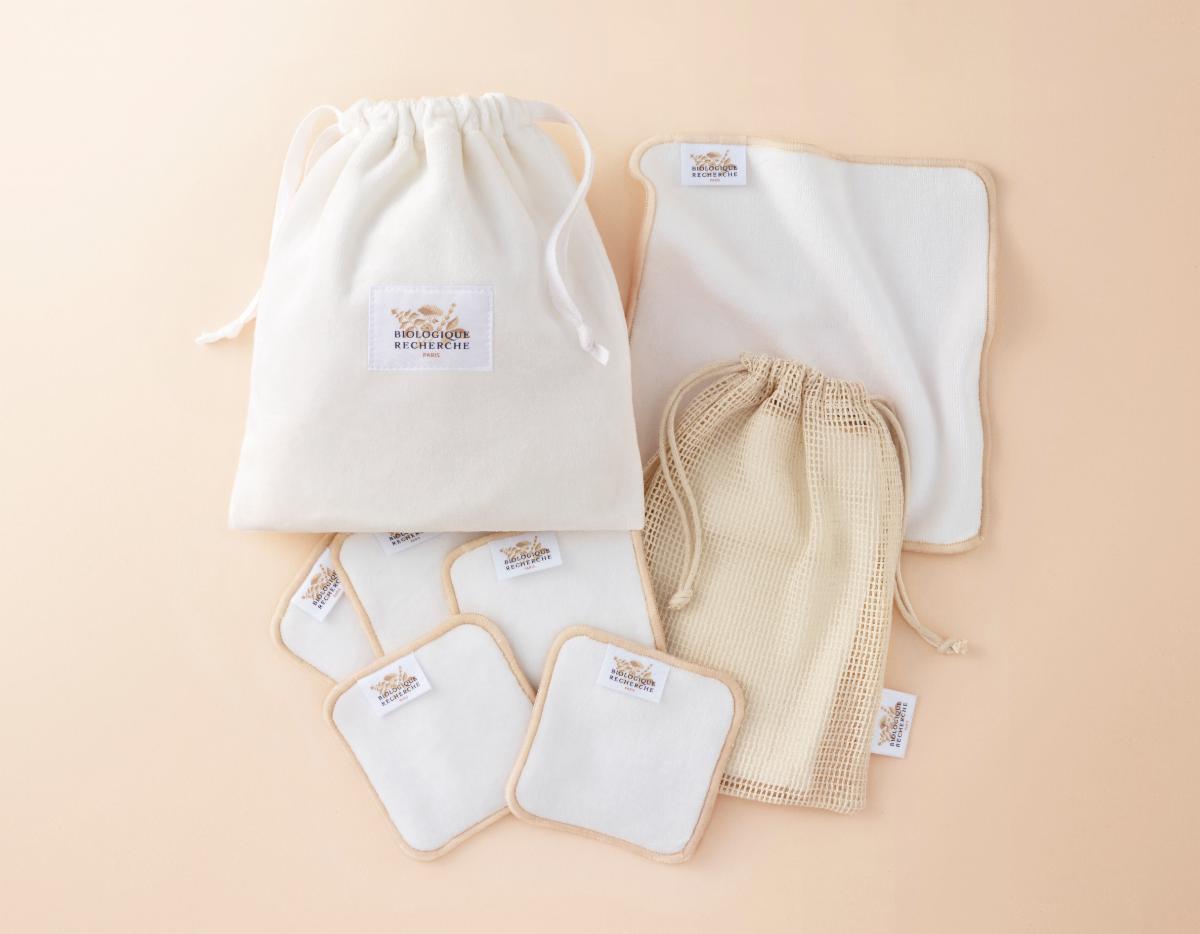 Organic Reusable Cotton Rounds for Face & Eye Makeup Removal - Eco-Friendly Washable Pads with Travel Pouch & Mesh Laundry Bag | Perfect for Daily Skincare, Travel, and Sustainable Beauty Routine