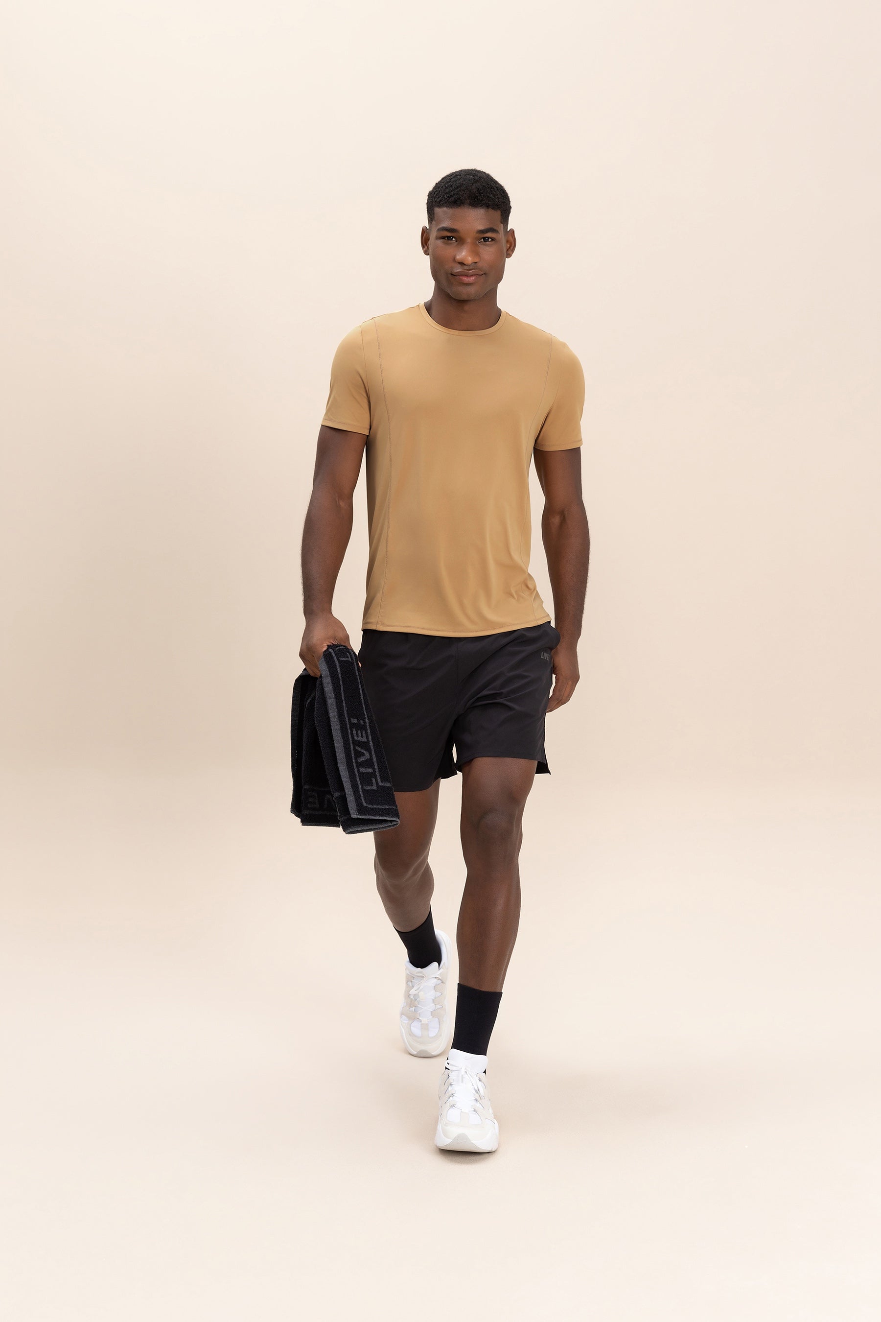 Breathable Bio Stretch Men's T-Shirt - Comfortable Cotton Blend Tee for Casual Wear & Gym Workouts
