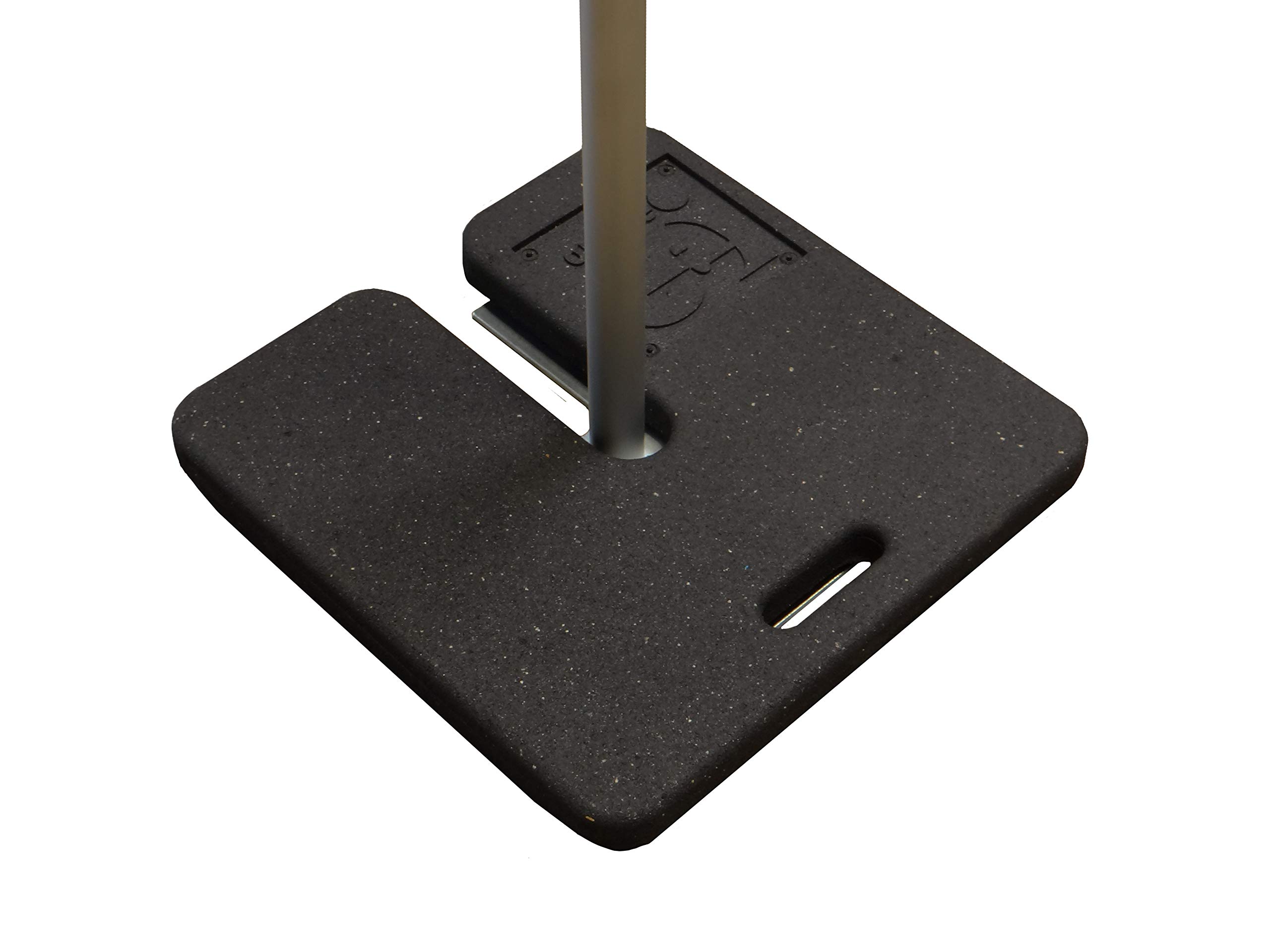 Heavy Duty 20lbs Molded Rubber Base Weight for Pipe and Drape System - Perfect for Event Backdrops, Trade Shows & Stage Curtains