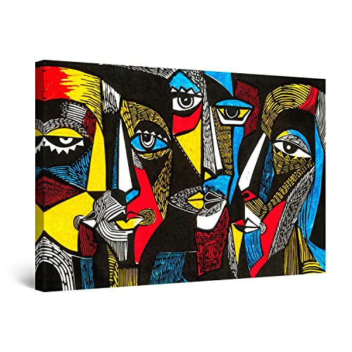 Geomtetric African Faces