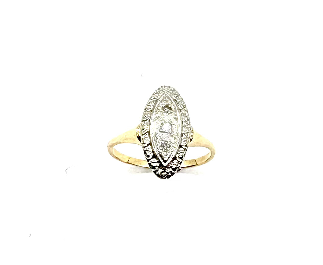 14K Gold Vintage Princess Cut Ring - Elegant & Timeless Jewelry for Women, Perfect for Weddings, Anniversaries & Special Occasions